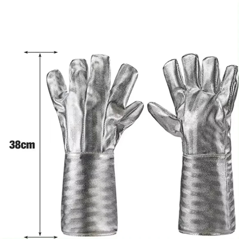 Heat Resistant Aluminized Gloves for Welding and Firefighting