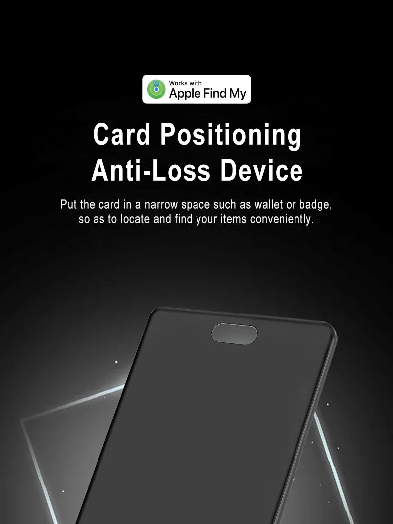 Tökéletesen vékony Find My Card nyomkövető a pénztárcáért VAT táskáért útlevél hátizsák fogantyú utazótáska laptop iOS csak Apple Bluetooth Anti Lost Locator Devi