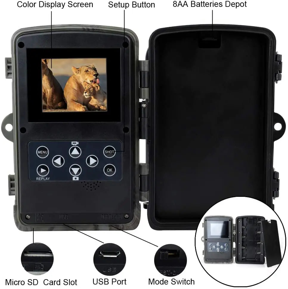 HC801A 20MP 1080P Trail Camera with Night Vision