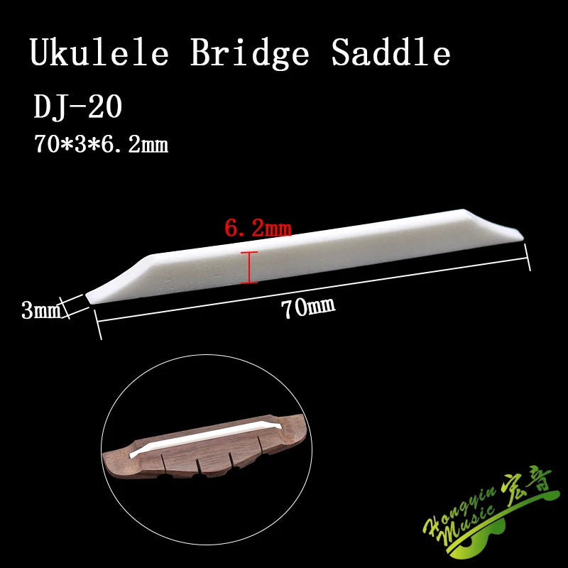 Bone Ukulele Nut and Saddle - Part Options