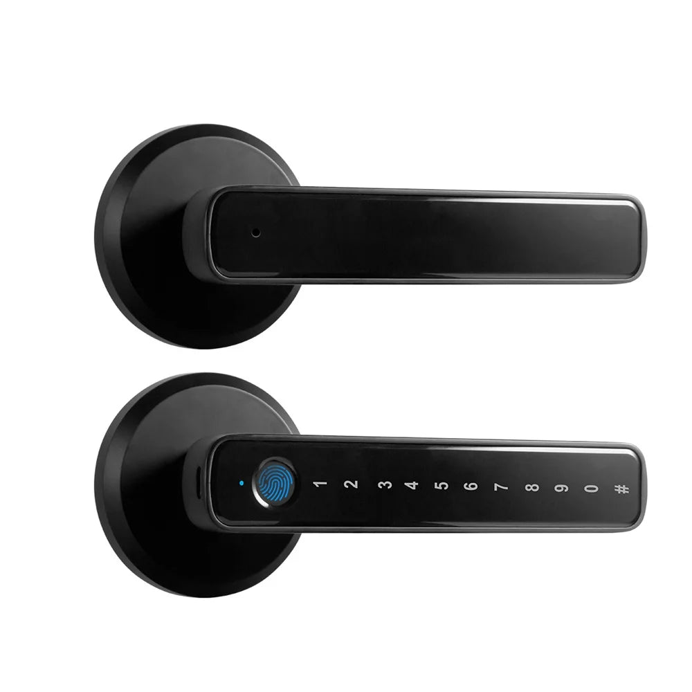 Tuya Smart Fingerprint Door Lock with App and Key Unlock