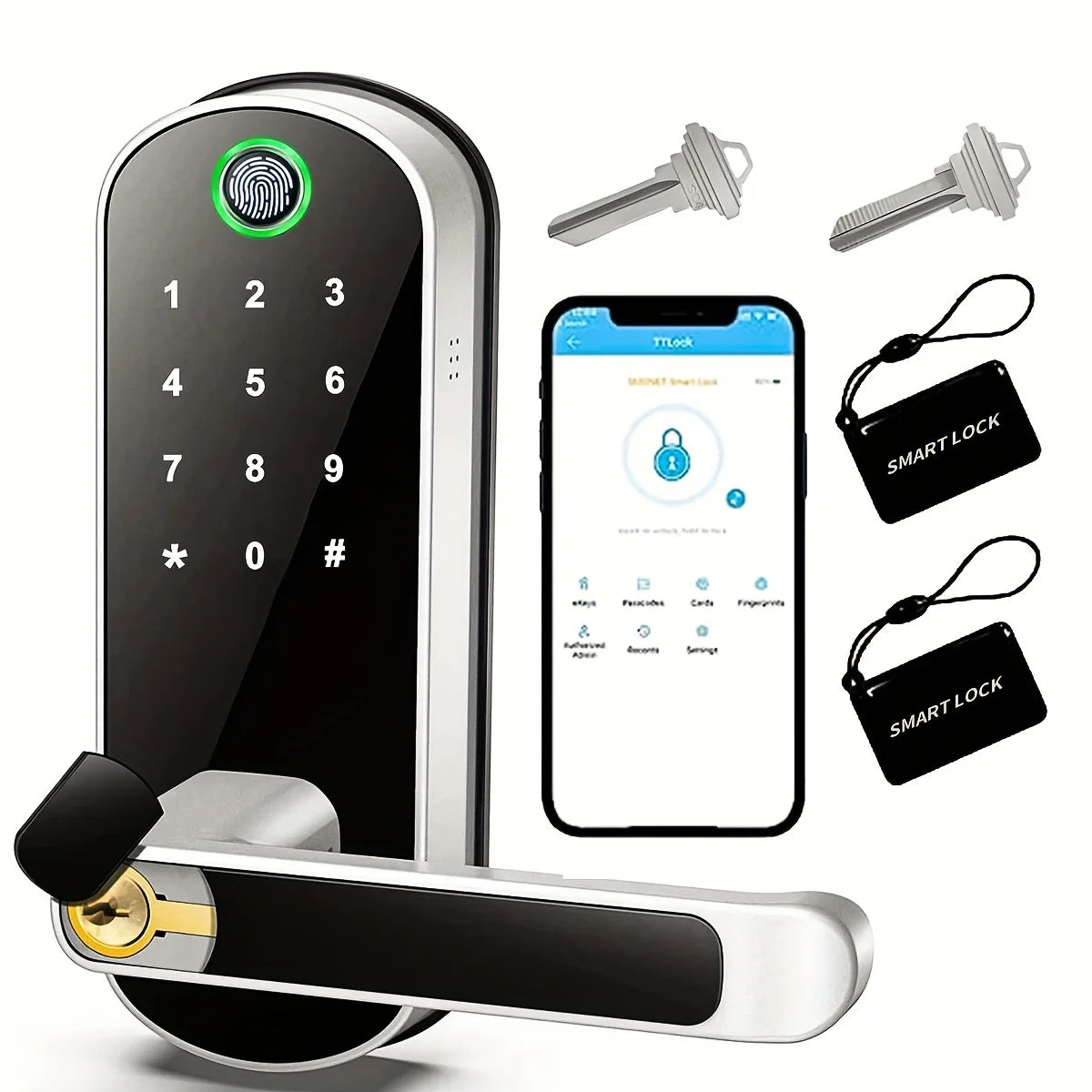 B05 Fingerprint and Keypad Door Lock