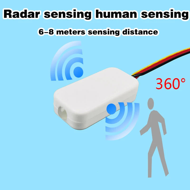 Mini Radar 360-degree Sensor Switch Custom Home Smart Sensor Switch, Radar Sensor Switch Can Penetrate Glass Walls