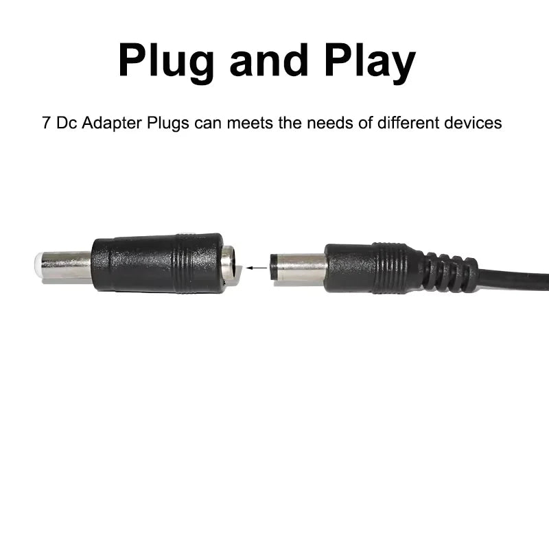 كابل طاقة USB إلى DC 5V مع أطراف توصيل