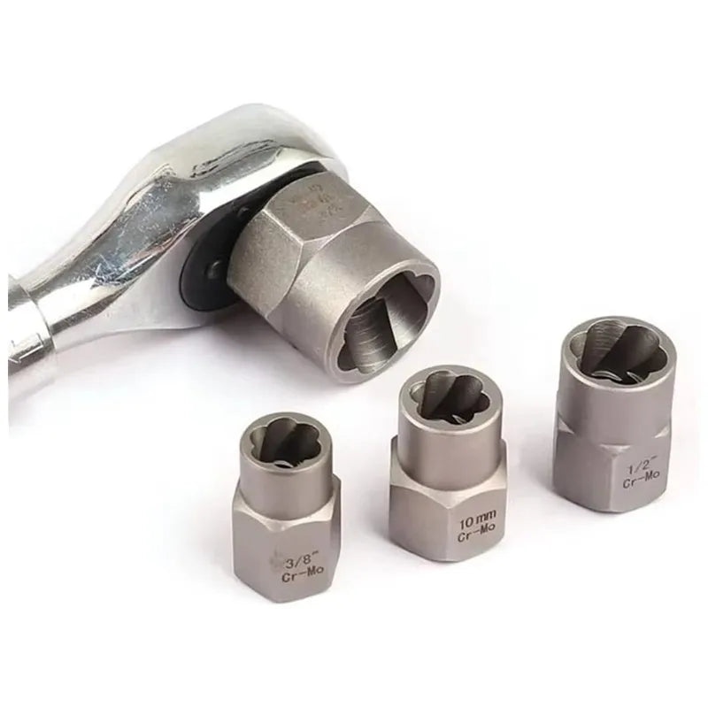14-Piece Stripped Lug Nut Remover Socket Set with Hex Adapter