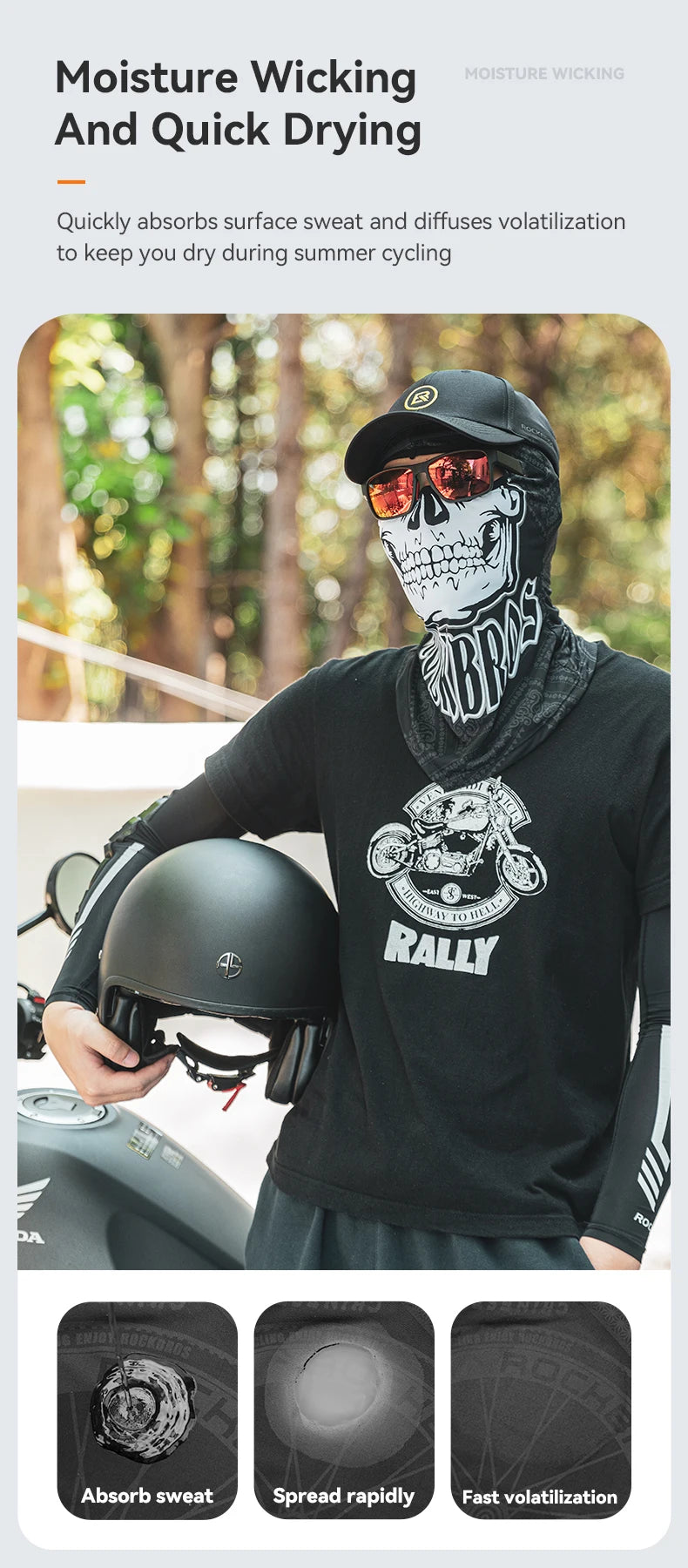 Breathable UV Protection Balaclava Face Mask for Cycling & Riding