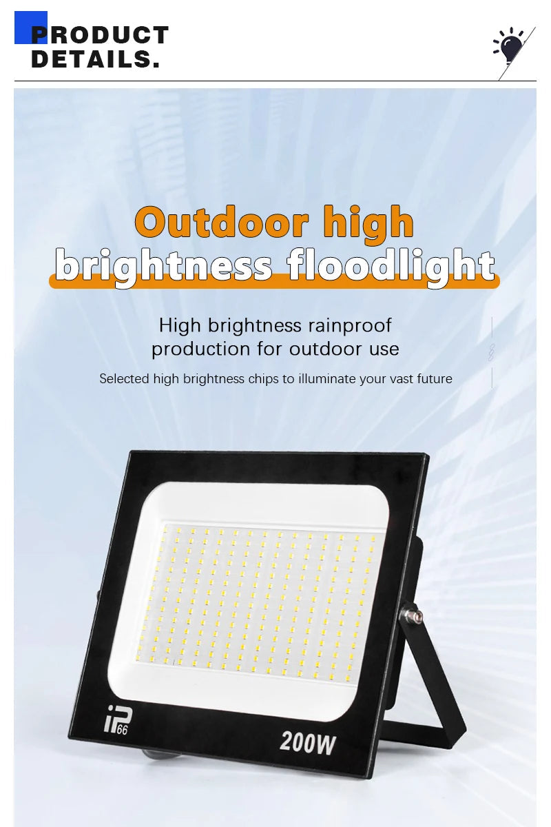LED Flood Light Waterproof Outdoor Spotlight 🌟