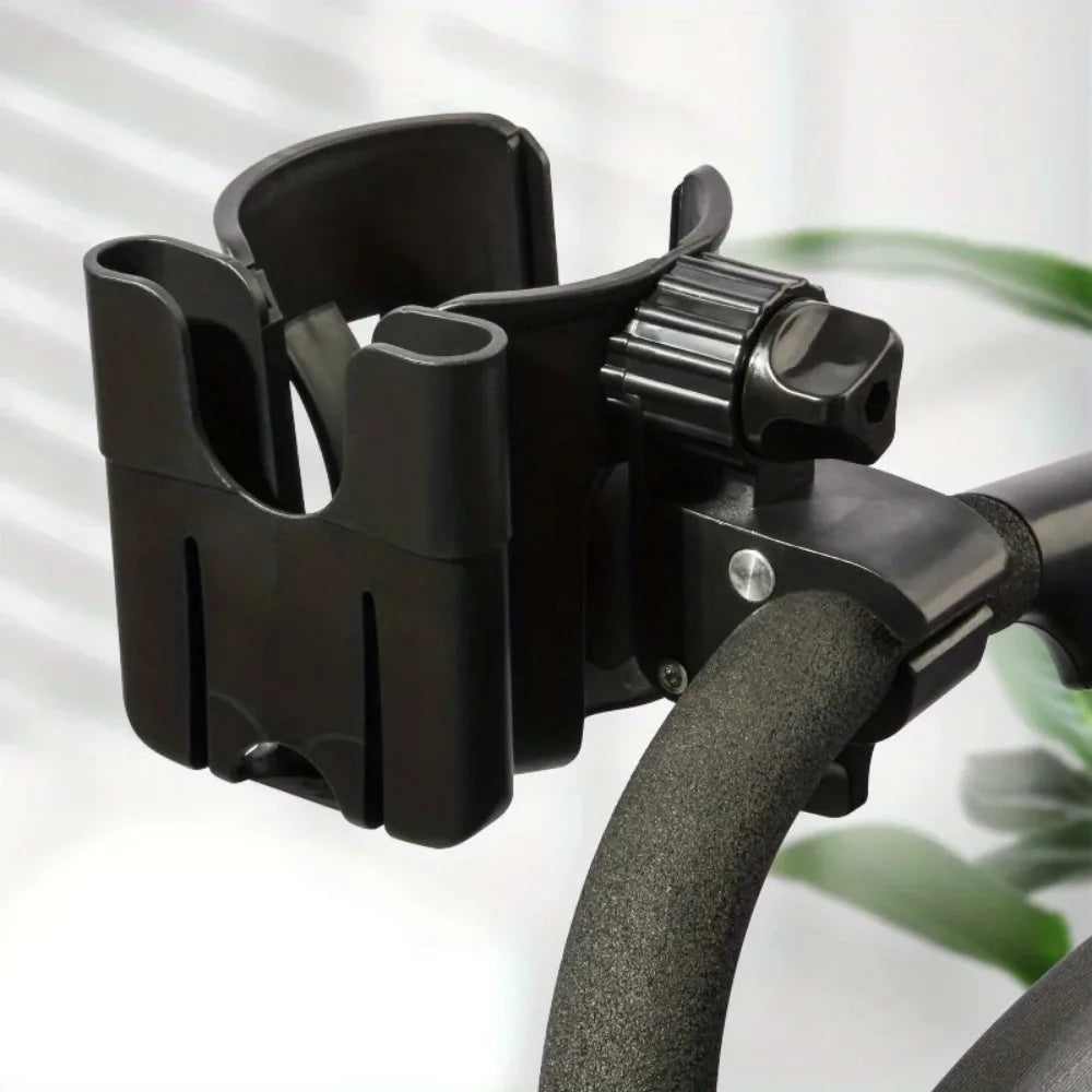 Universal Stroller Cup Holder with Phone Mount 2-in-1