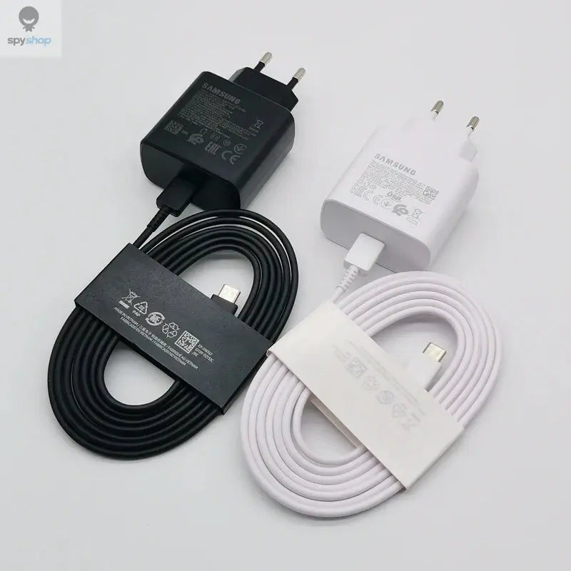 Samsung Charger 45w Super Fast Charge Adapter 1.8M Type C For Galaxy S24 S23 S22 S21 S20 Note 20 Ultra 10 Z Flip Fold 6 5 4 3 2 Spy-shop.com