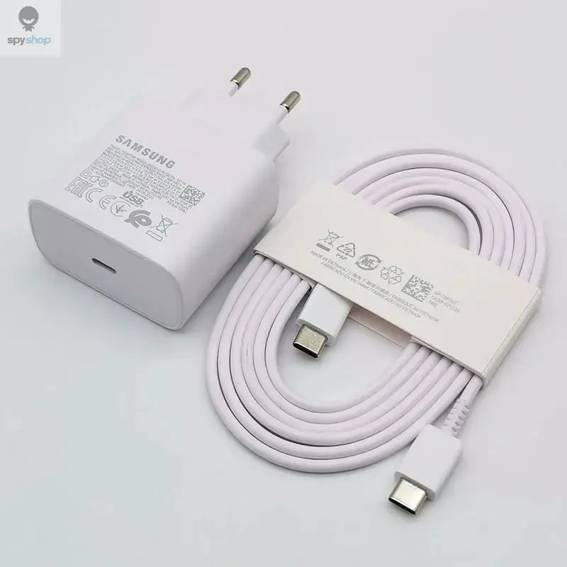 Samsung Charger 45w Super Fast Charge Adapter 1.8M Type C For Galaxy S24 S23 S22 S21 S20 Note 20 Ultra 10 Z Flip Fold 6 5 4 3 2 Spy-shop.com
