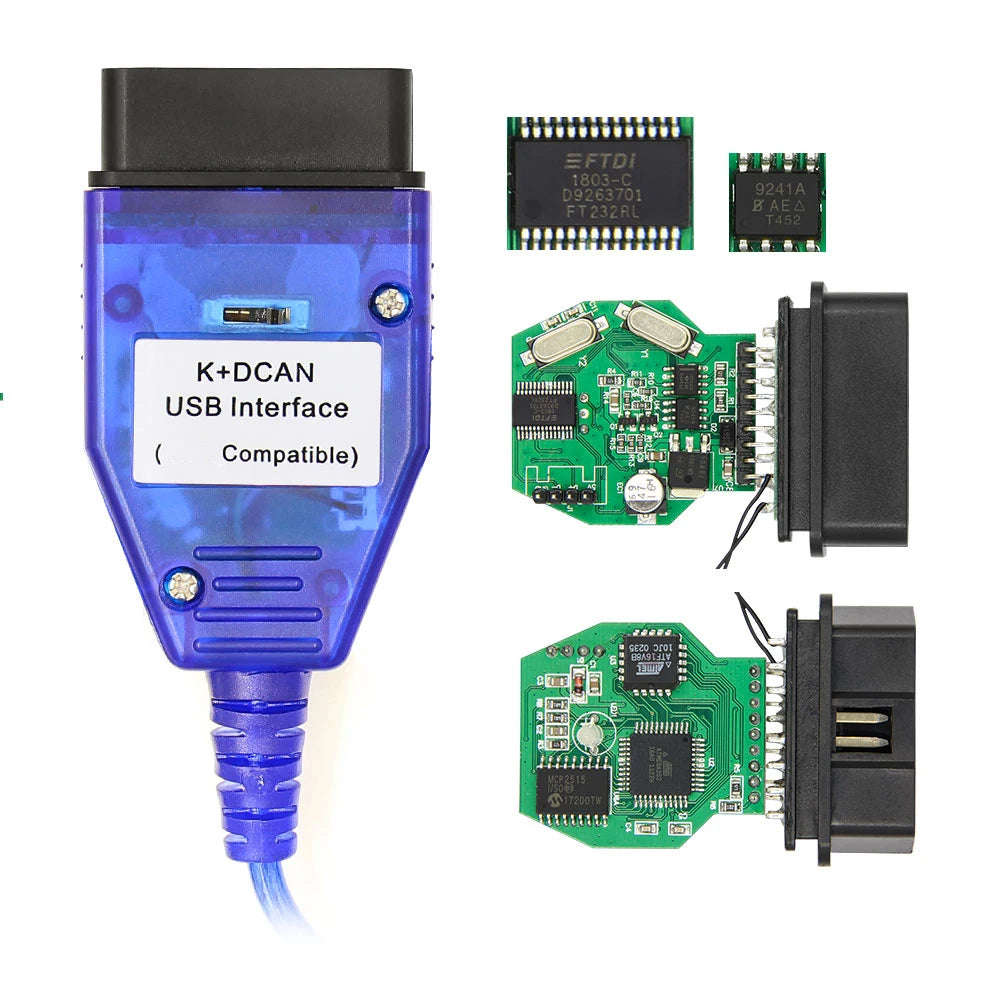 Cablu de diagnostic USB K+DCAN cu întrerupător
