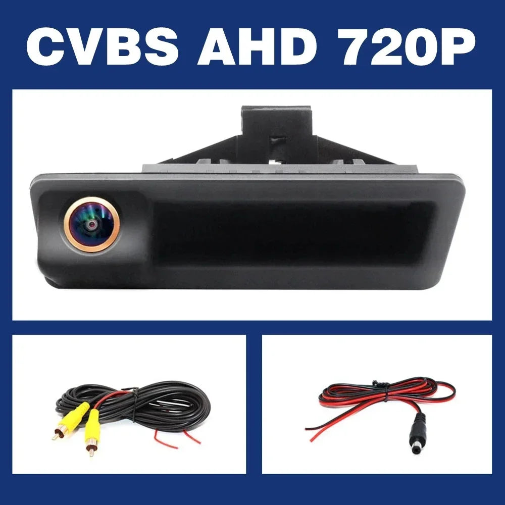 Rear View Camera For BMW X1 X3 E39 E53 E82 E88 E84 E90 E91 E92 E93 E60 E61 E70 E71 E72 Backup Reverse AHD 2K Fisheye Lens Camera