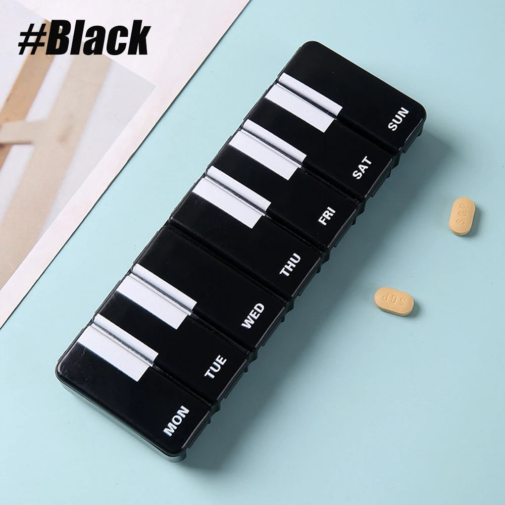 Seven-Day Pill Organiser with Individual Lids