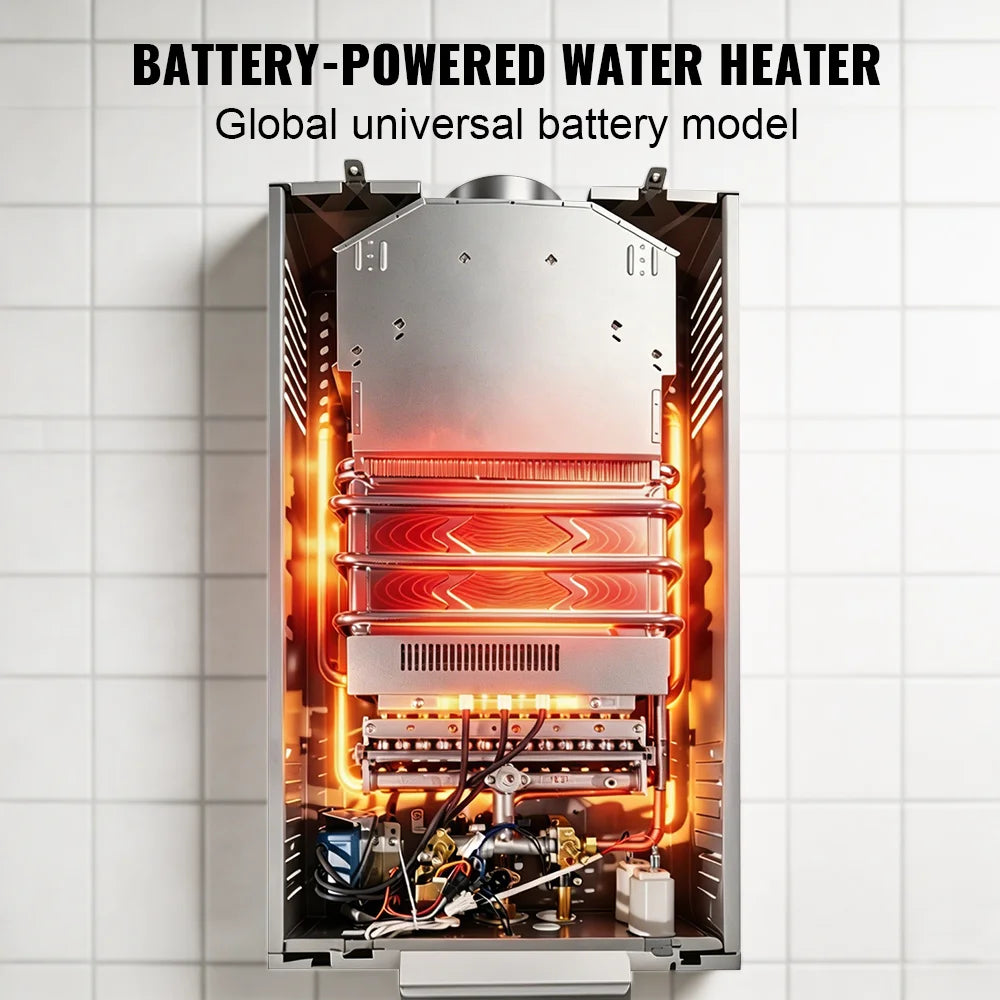 SIHAO 6L 8L 10L 12L 16L 18L LPG Portable Instand Water Heater Propane Gas LPG Wall-Mounted Tankless Water Heater Digital Display