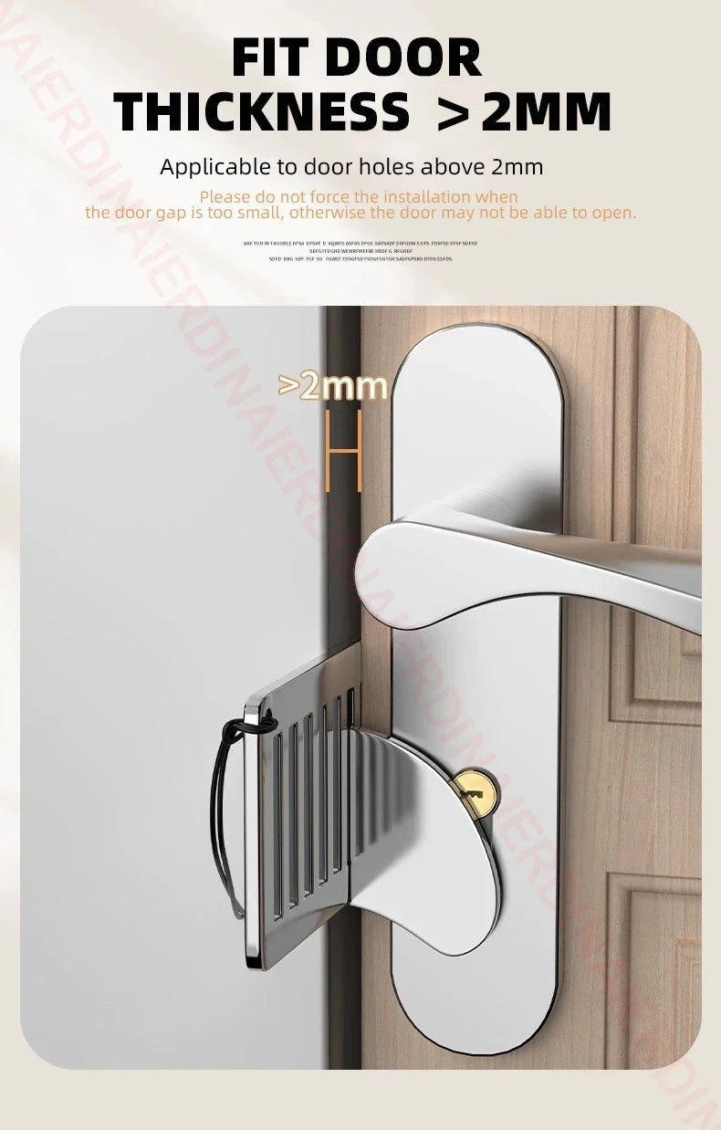 Stainless Steel Portable Door Lock