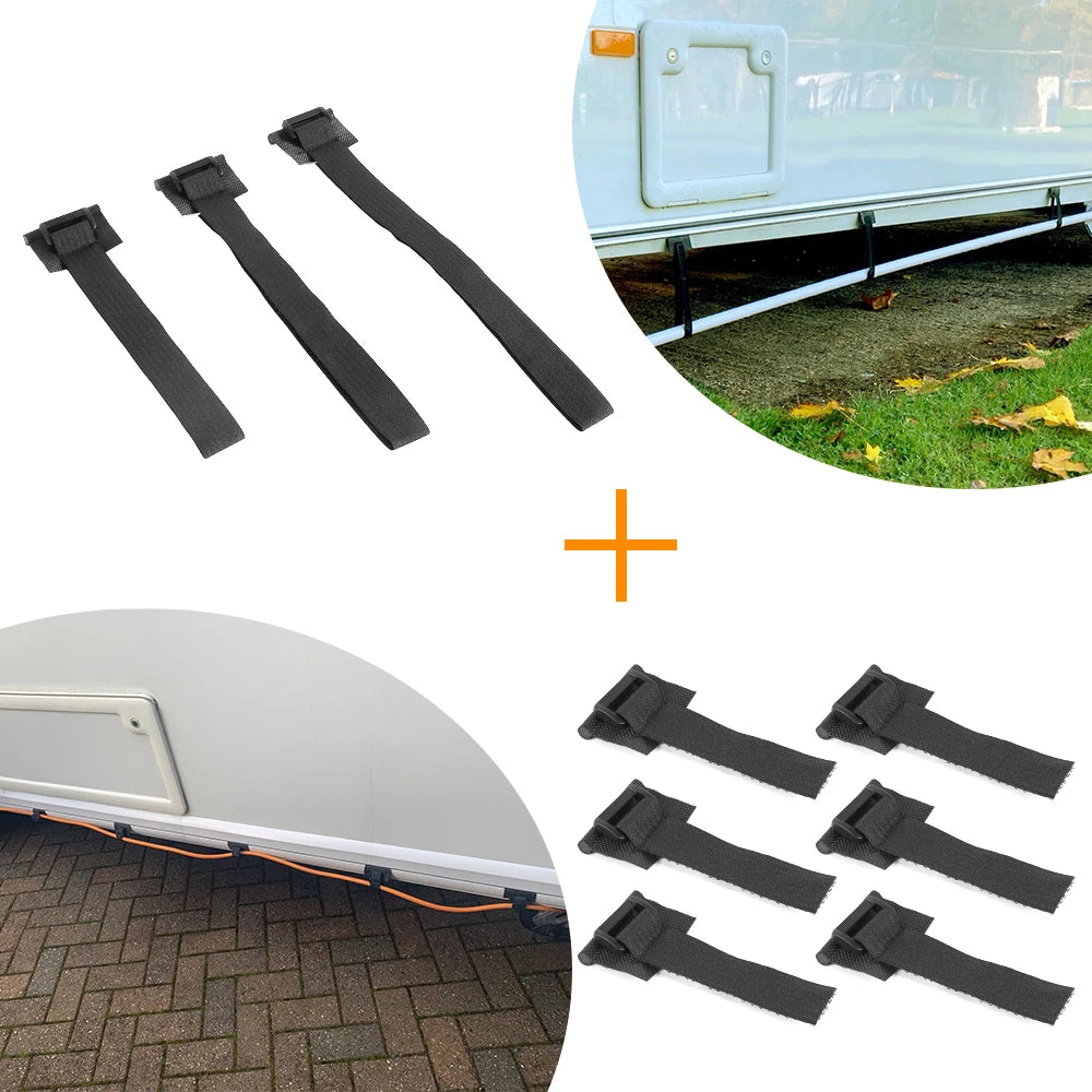 Sangles de support de tuyau Caravan et câble EHU - options de packs