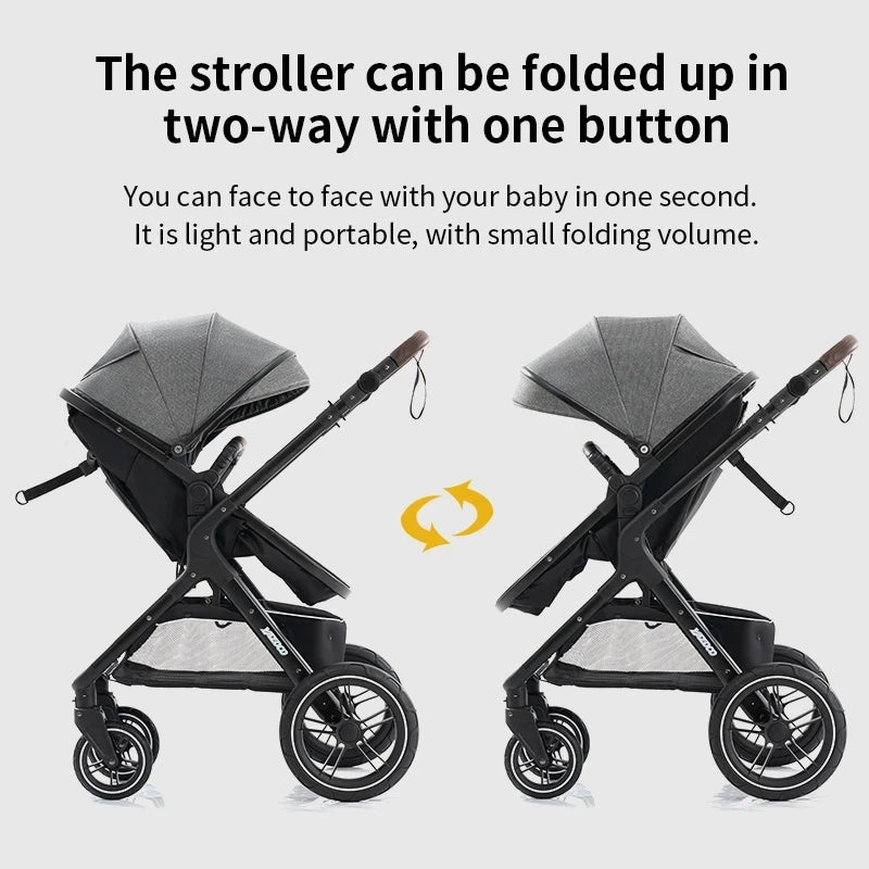 Luxury 3‑in‑1 Baby Stroller Travel System