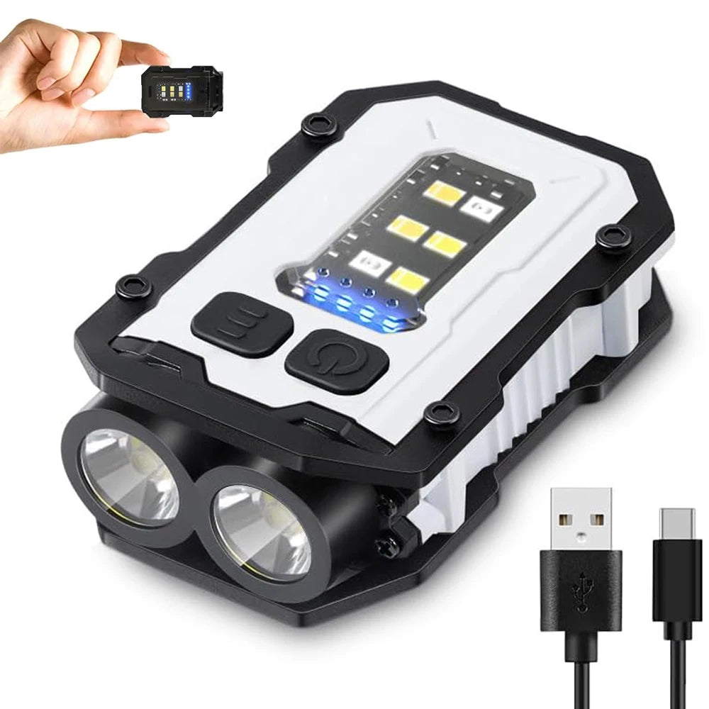 Lanterna do Bolso Potente, Lanterna Magnética, LED Super Brilhante, EDC Mini Lanterna de Includes COB LED