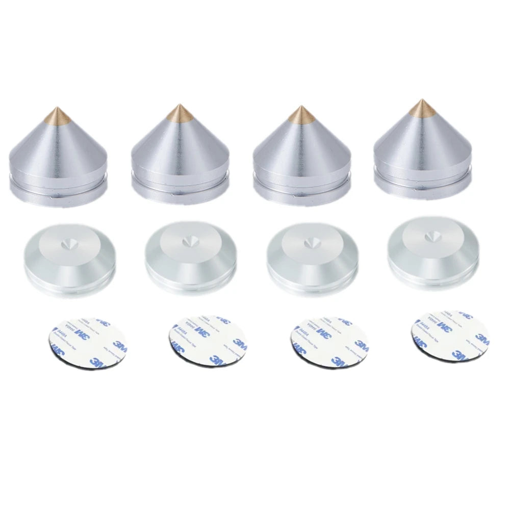 Aluminium Speaker Spike Feet with Pads