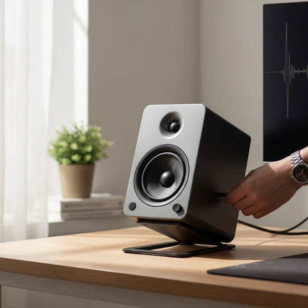Tilted Desktop Speaker Stands, Pair