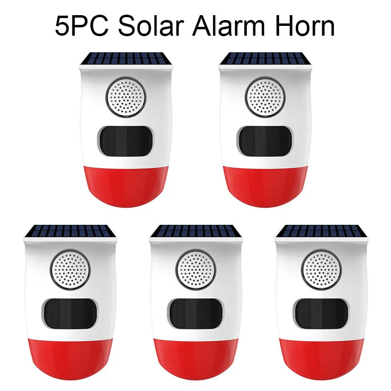 Solar Motion Sensor Alarm with 120dB Siren