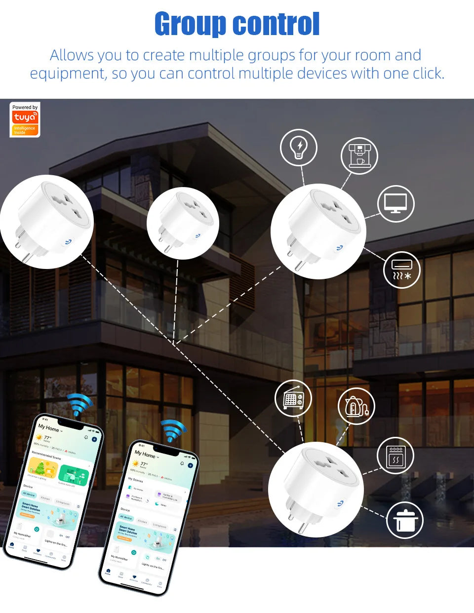 Tuya Wi-Fi Smart Plug Adapter - Regional Options