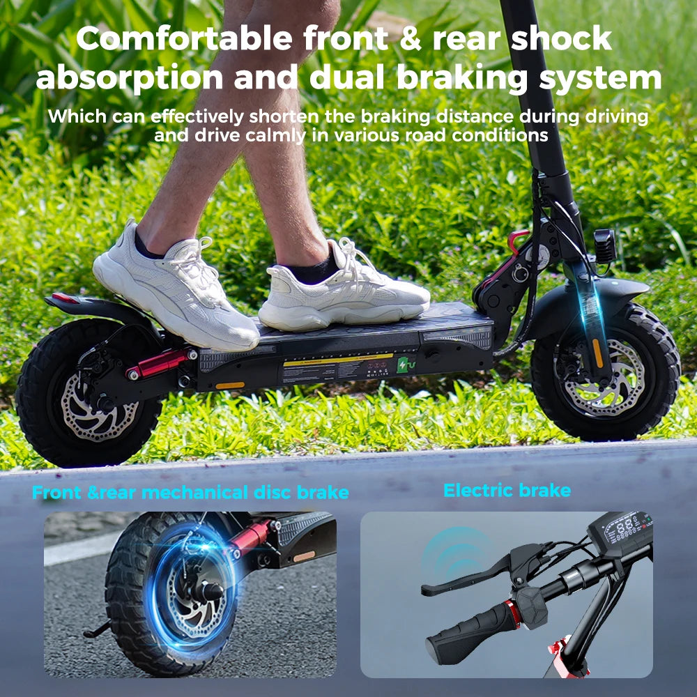 iScooter iX3 Powerful Electric Scooter for Off‑Road and City Riding