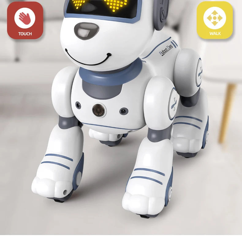 Intelligent Remote Control Robot Dog Electronic Stunt Voice Command Programmable Touch-sense Music Song Children's Toys for Boys