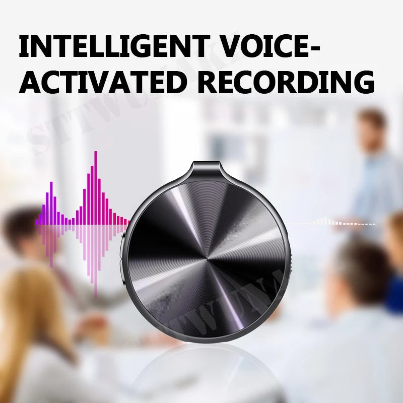 Mini Voice Activated Recorder Necklace Digital Audio Recording Keychain Device Wearable Sound Professional Micro Dictaphone