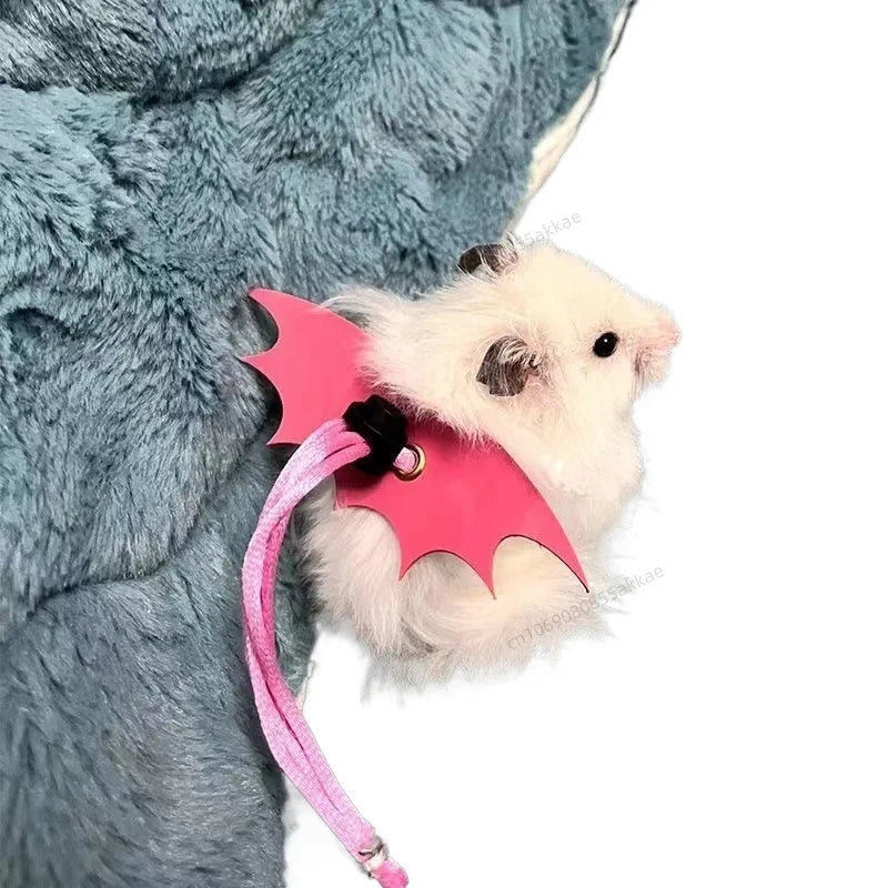 Small Animal Hamster Traction Rope Strap, Hamster Flower Branch Rat Leash Hamster Traction Rope Anti Escape and Anti Bite Rope