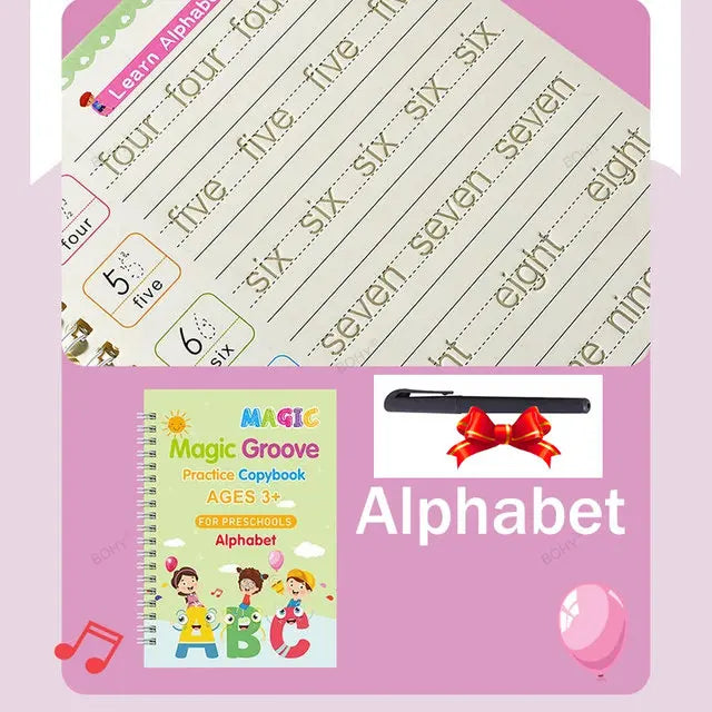 Grooved Handwriting Practice Books, Language Options