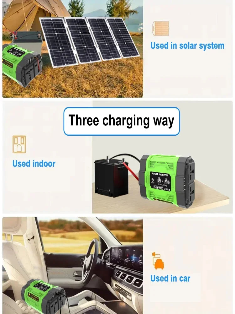 8000W solárny systém kit 12V na AC 220V/110V invertor +600W solárny panel +100A ovládač, vhodný pre nabíjanie RV, auta, notebookov