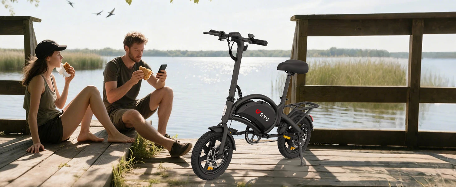 DYU D3F hopfällbar elcykel 20MPH 36V batteri kompakt elcykel