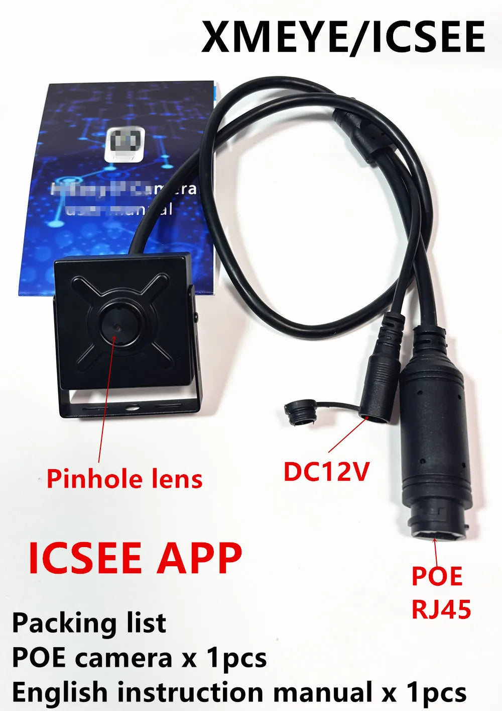 8MP Mini PoE Indoor IP Camera with 3.7mm Lens
