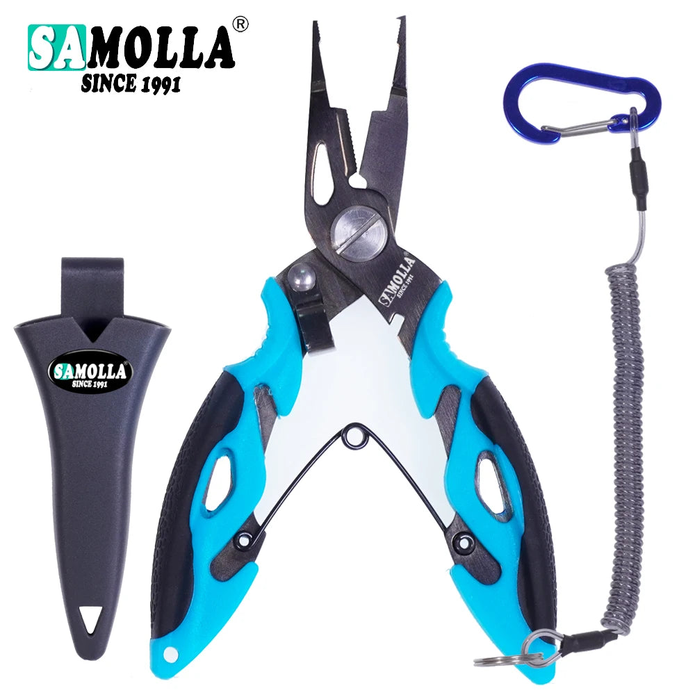 Nouveaux pinces multifonctions pour pêche, accessoires, corps en acier inox 420, ciseaux, coupe-fil, extracteur d’hameçons, outils de pêche outdoor