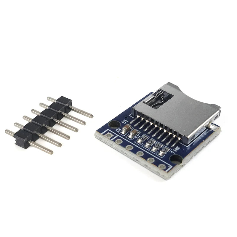 Module lecteur de carte MicroSD avec interface SPI et broches non soudées