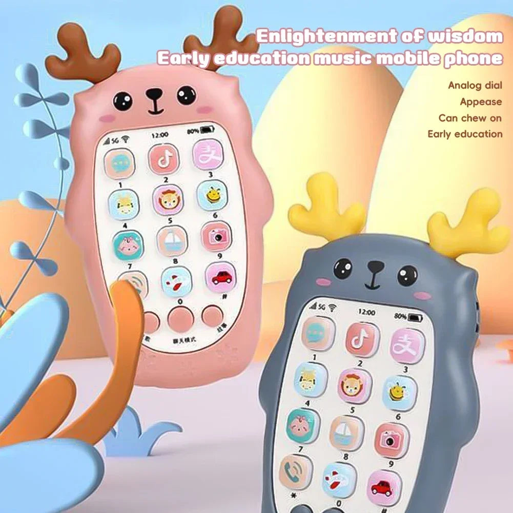 Animal-Design Toy Phone with Sounds, Ages 3+