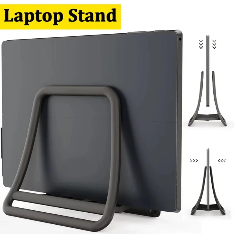 Foldable Vertical Laptop Stand - Black or White