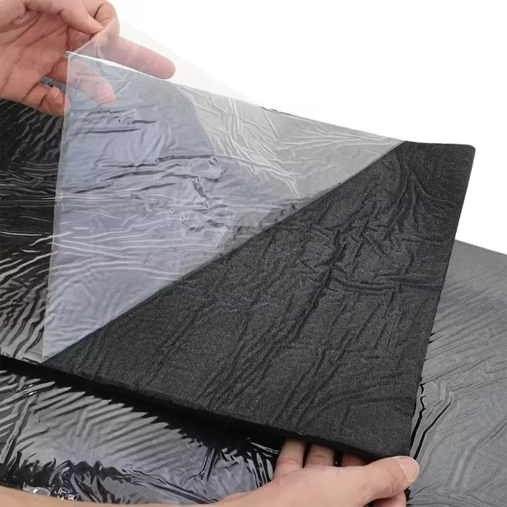 50PCS Value Pack Car Soundproof Insulation Mat for Vehicles Heat Shield Self Adhesive Noise Deadening Pad for Door Roof Engine