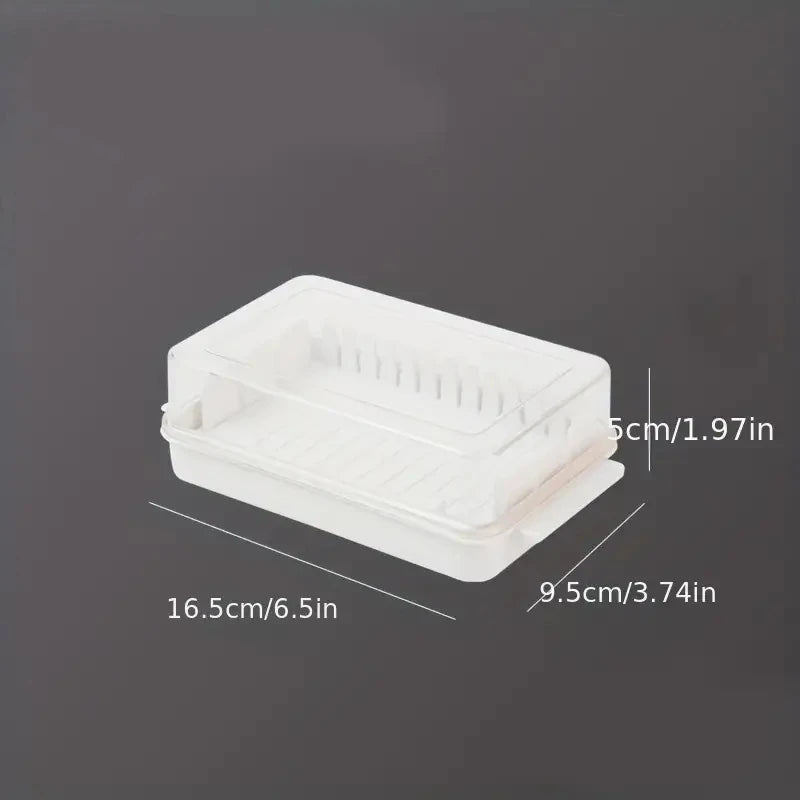 1/2PCS Butter Cutter Box Cheese Butter Storage Box with Lid Butter Dish Stick Butter Container for Refrigerator Kitchen Gadgets