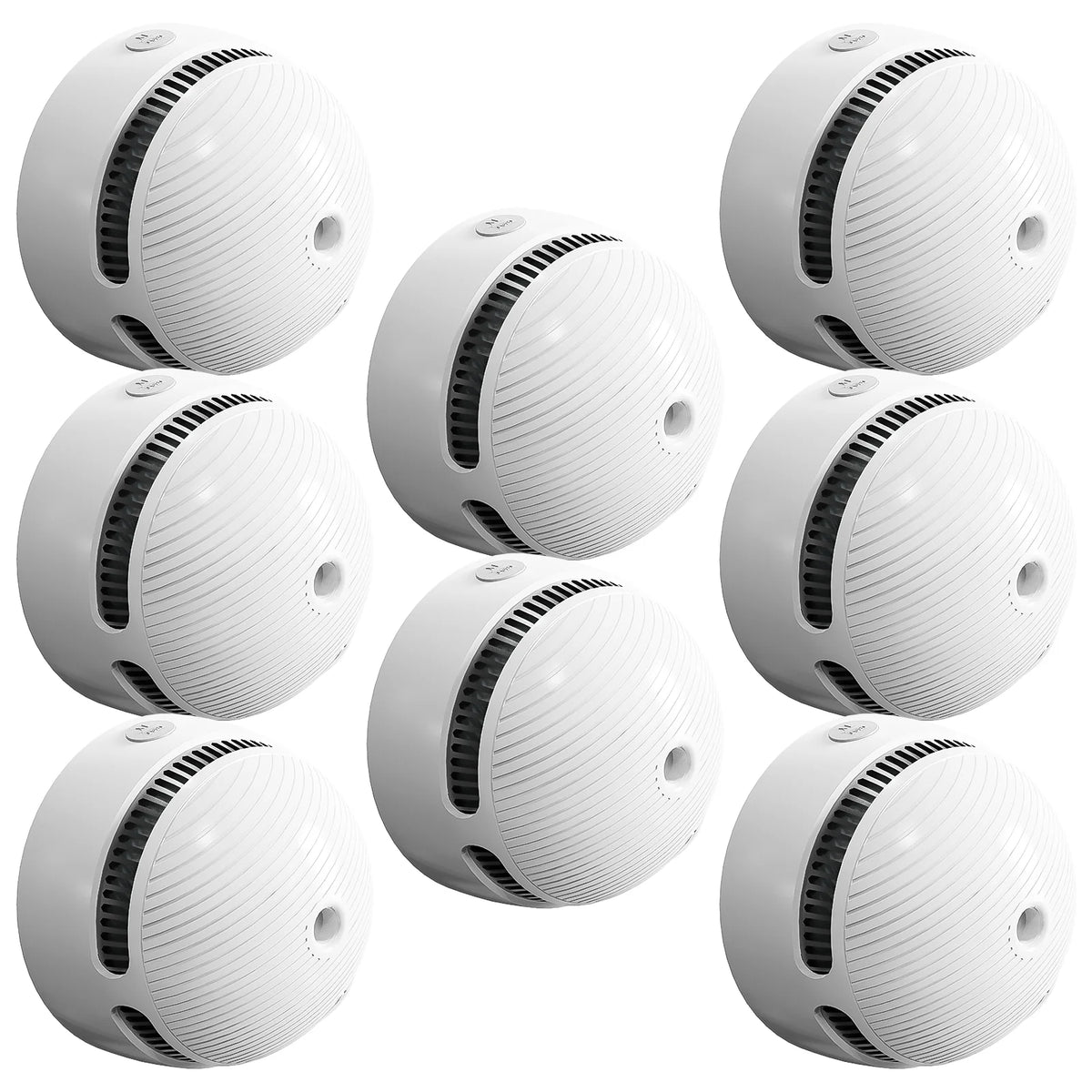 DC 3V Smoke Detector 85dB Self-check Function 10-Year Sensor Lifespan Battery Powered Smoke Alarm Hallway Garage Apartment Security