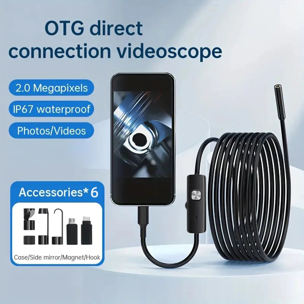 Cameră de inspecție cu fir 1080p cu opțiuni pentru obiectiv
