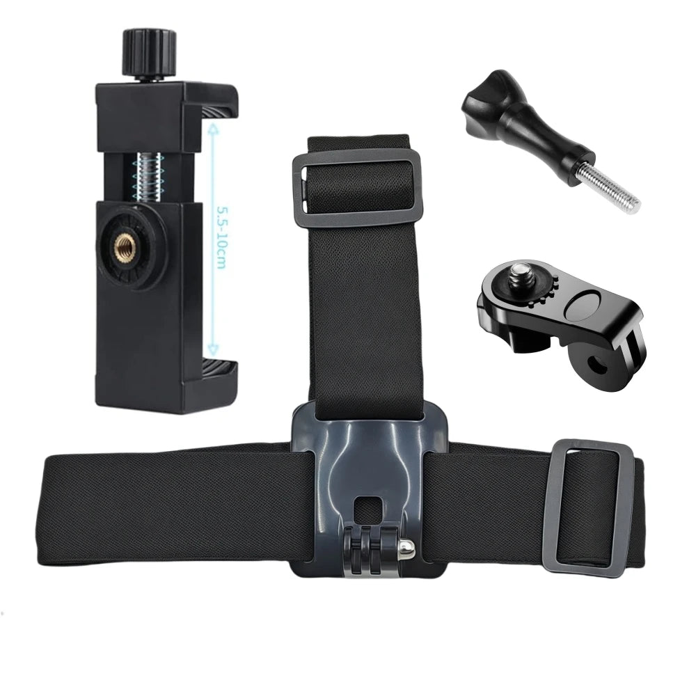Adjustable Head Strap Phone Mount Kit
