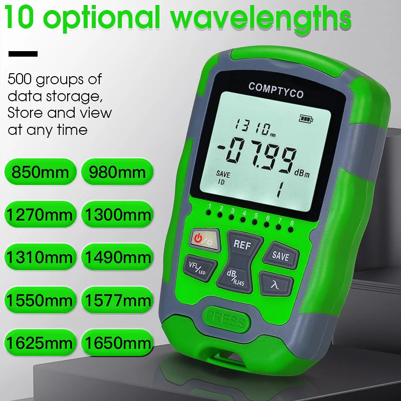 Rechargeable Fibre and RJ45 Test Tool - Model Options