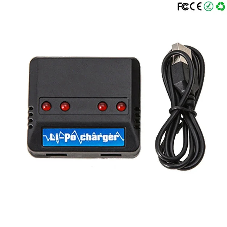 3.7 V 400 mAh RC-batteri och laddare - alternativ