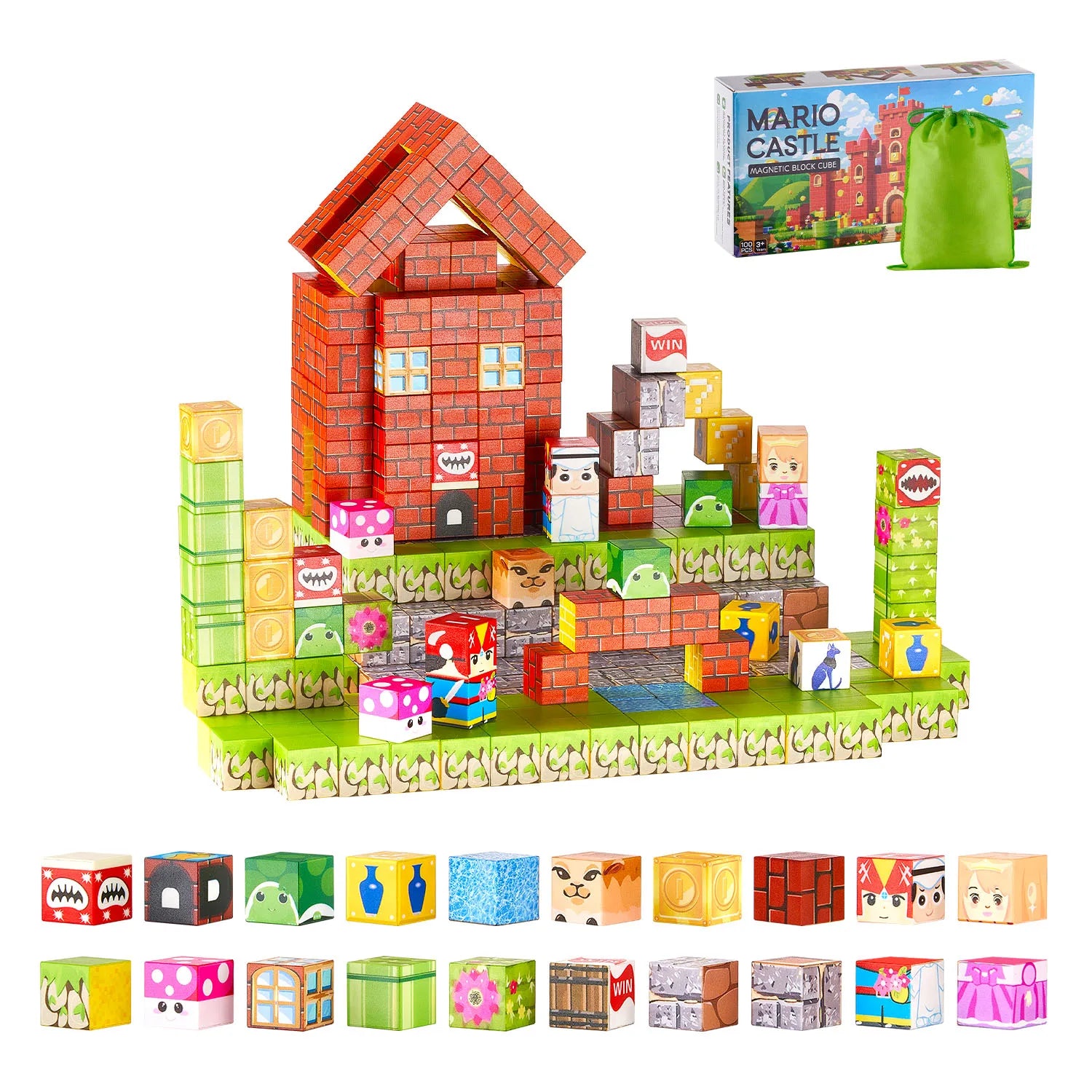 100PCS Magnetic Building Blocks Set for Creative STEM Play