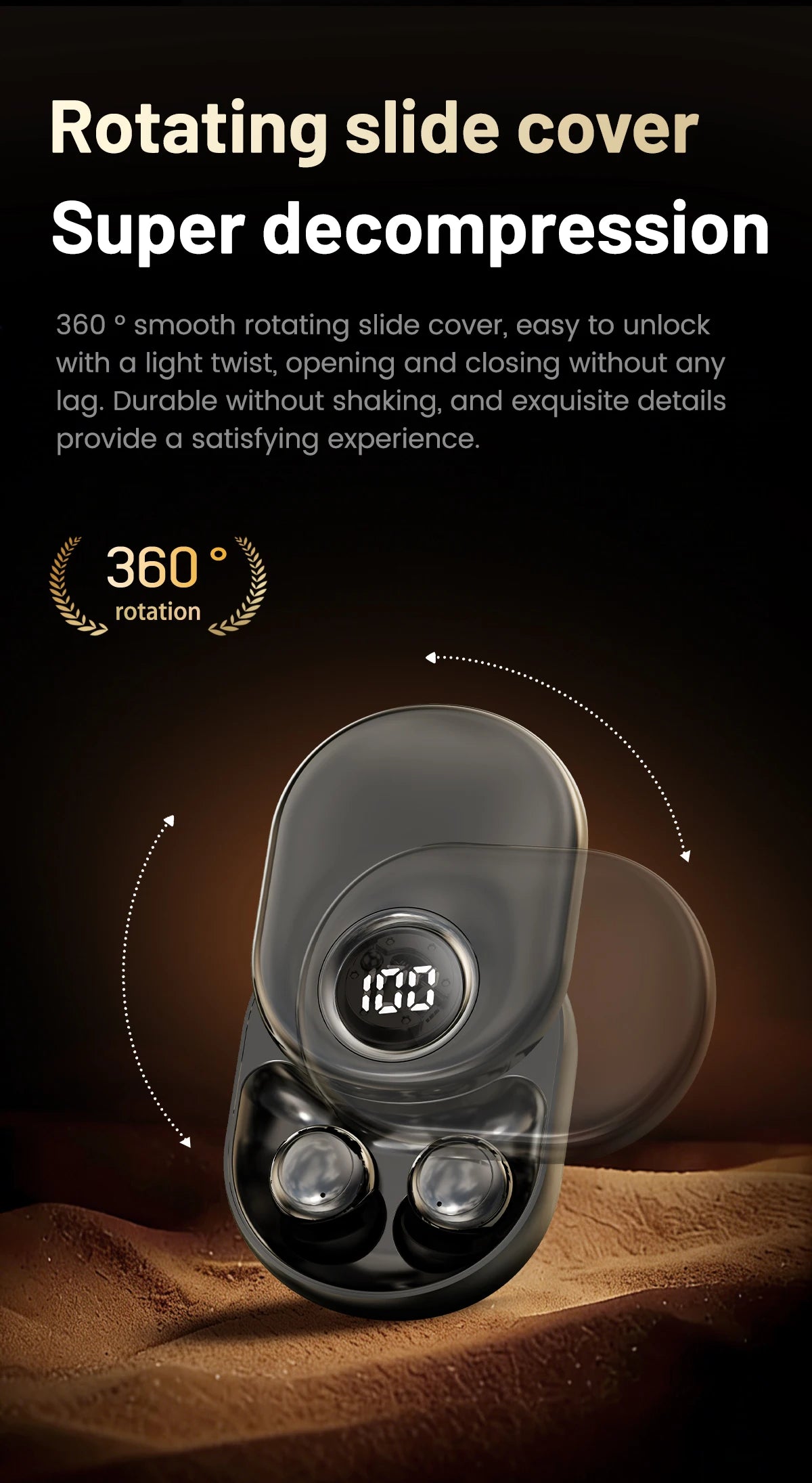 INSONIXN SK55 Mini osynliga trådlösa Bluetooth‑öronlurar för små öron sovning musik skolmaterial
