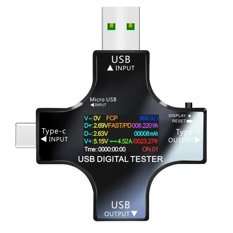 Δοκιμαστής τροφοδοσίας USB και USB-C J7-C