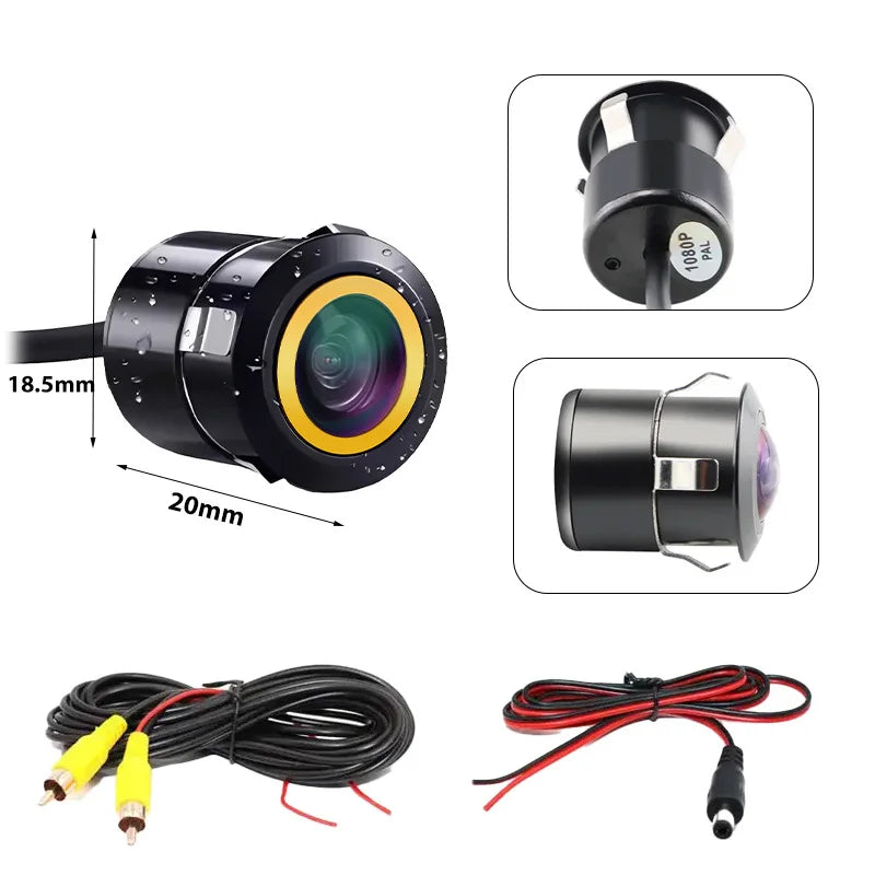 1080P Car Front & Rear Reversing Camera 170° Wide Angle Night Vision