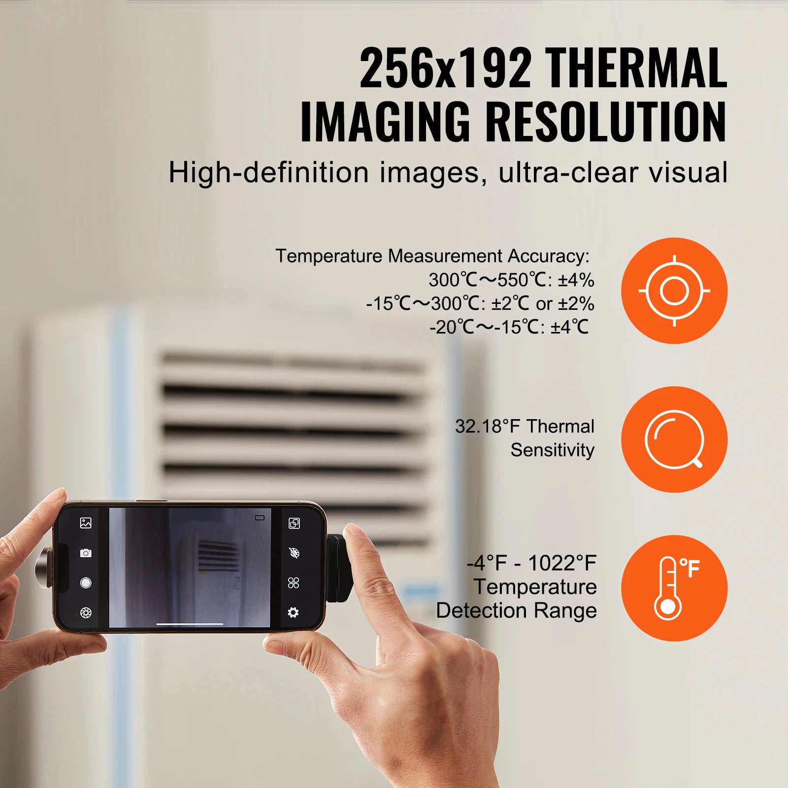Wireless Thermal Imaging Camera 256x192 for iOS & Android